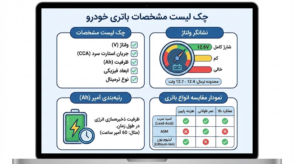 نکات انتخاب باتری مناسب خودرو ساینا