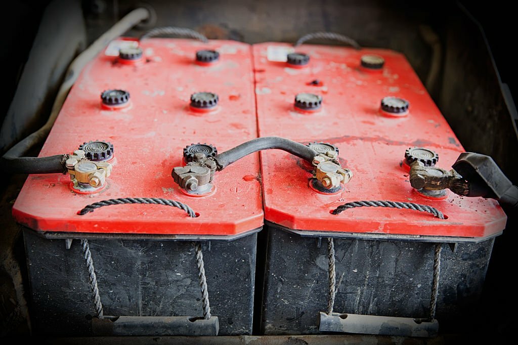Battery on truck
