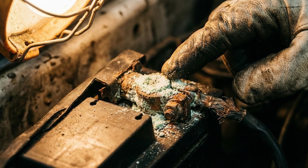 خوردگی ترمینال باتری خودرو