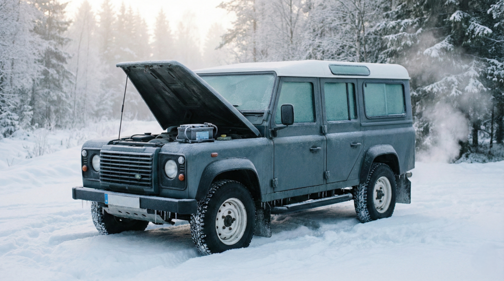 باتری در زمستان